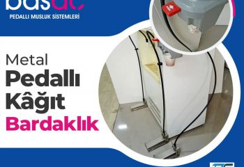 Pedallı Kağıt Bardaklık